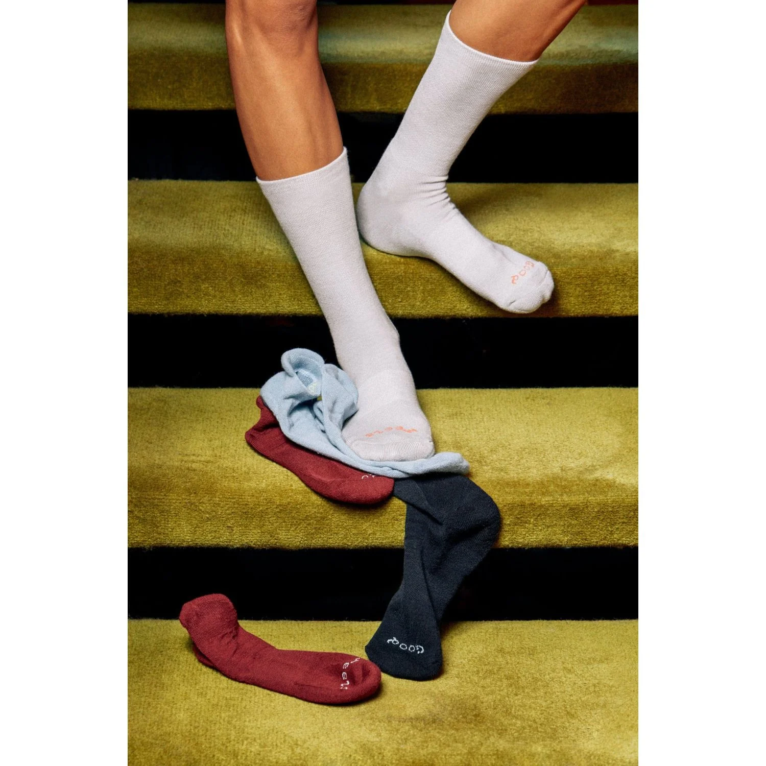 Paire Merino Wool-Blend Calf Sock (Fog) - Image 4