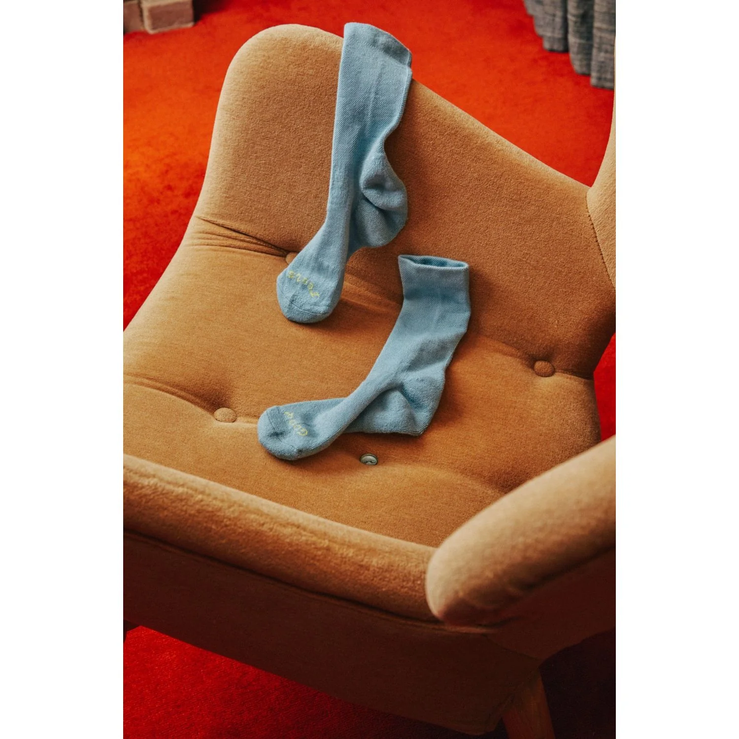 Paire Merino Wool-Blend Calf Sock (Sky) - Image 9