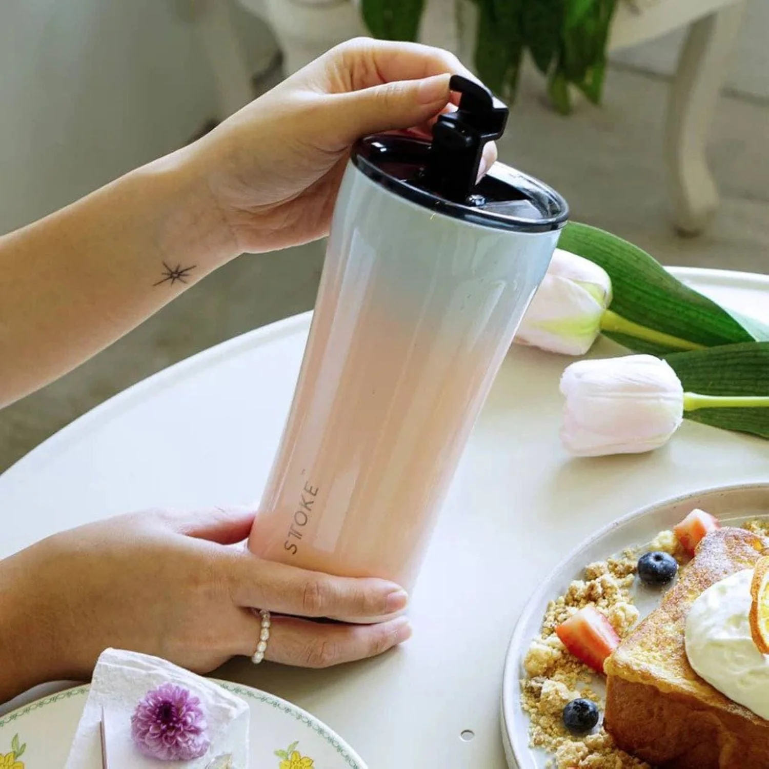 STTOKE Flow Leakproof Ceramic Insulated Cup 16oz - Image 13