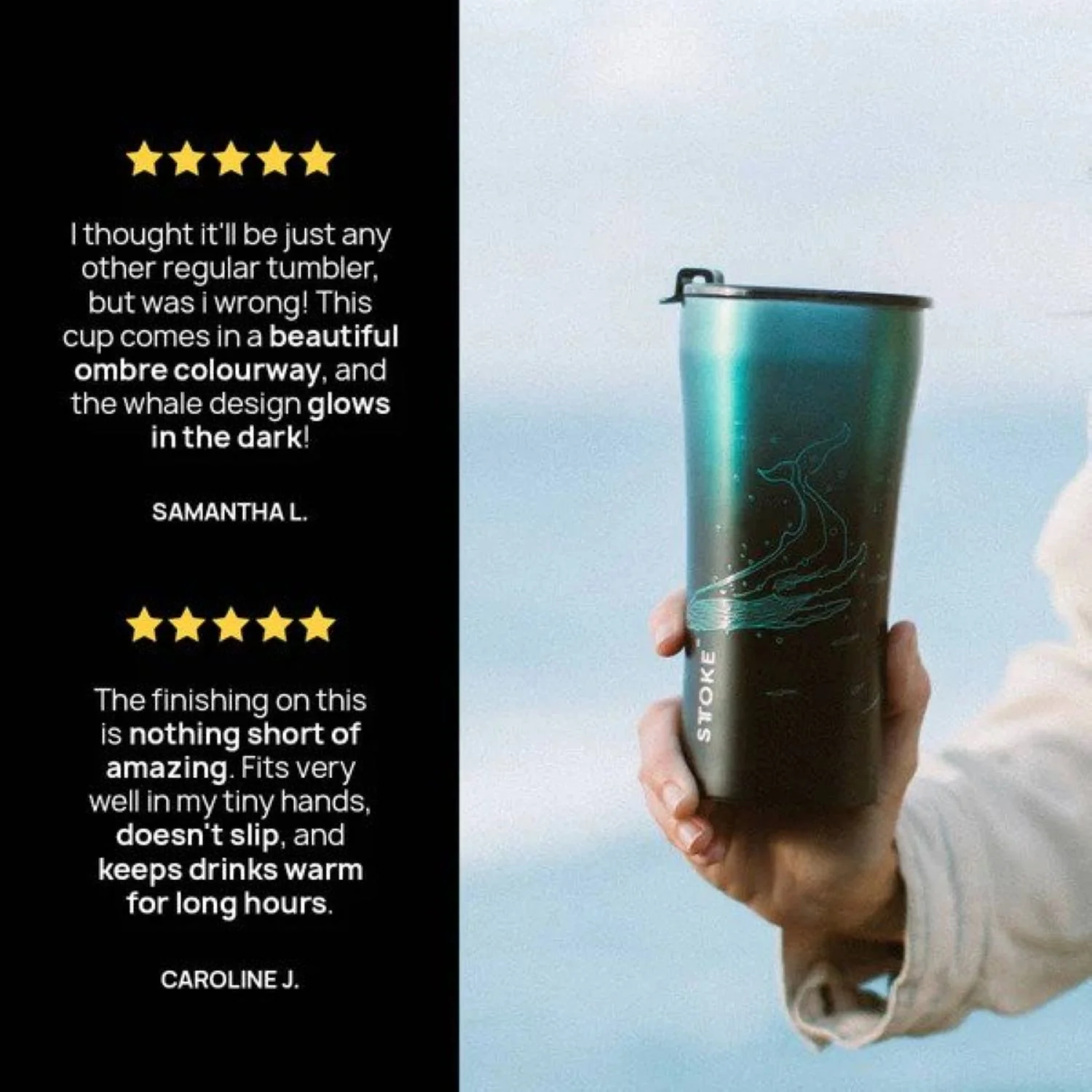 STTOKE Limited Edition Leakproof Ocean Series Insulated Cup 12oz - Image 6