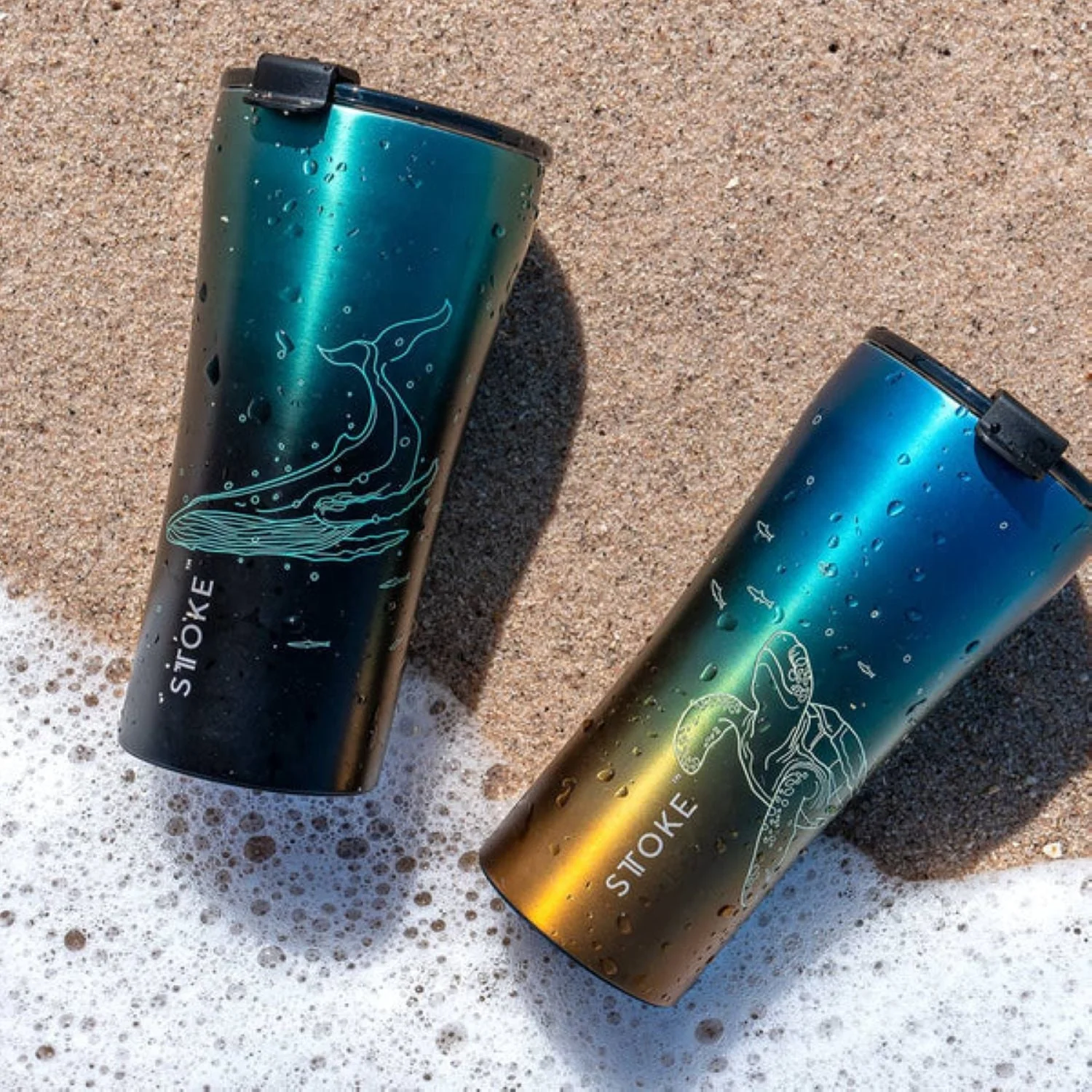 STTOKE Limited Edition Leakproof Ocean Series Insulated Cup 12oz - Image 9