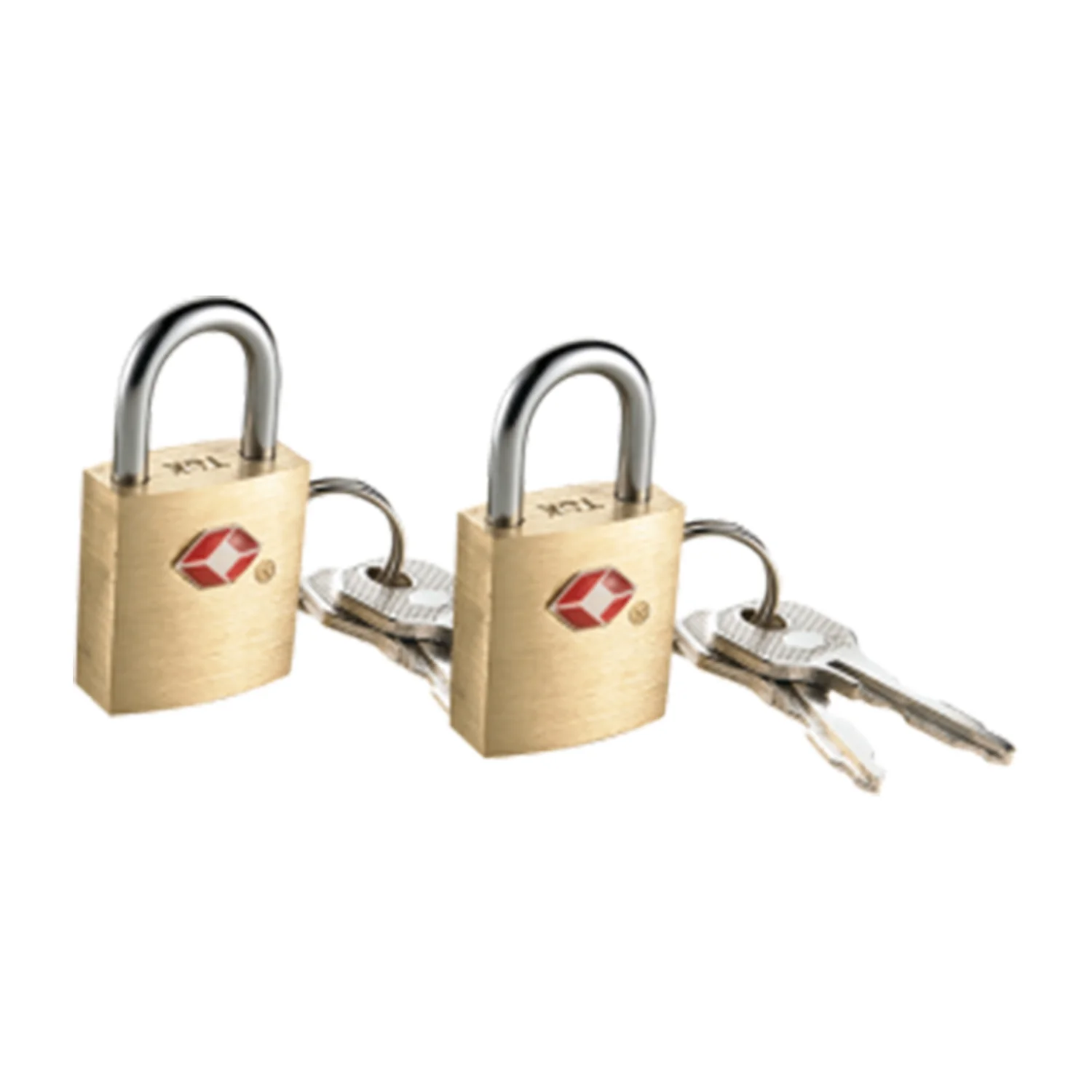 Travel Smart Travel Sentry Approved Small Brass Padlock