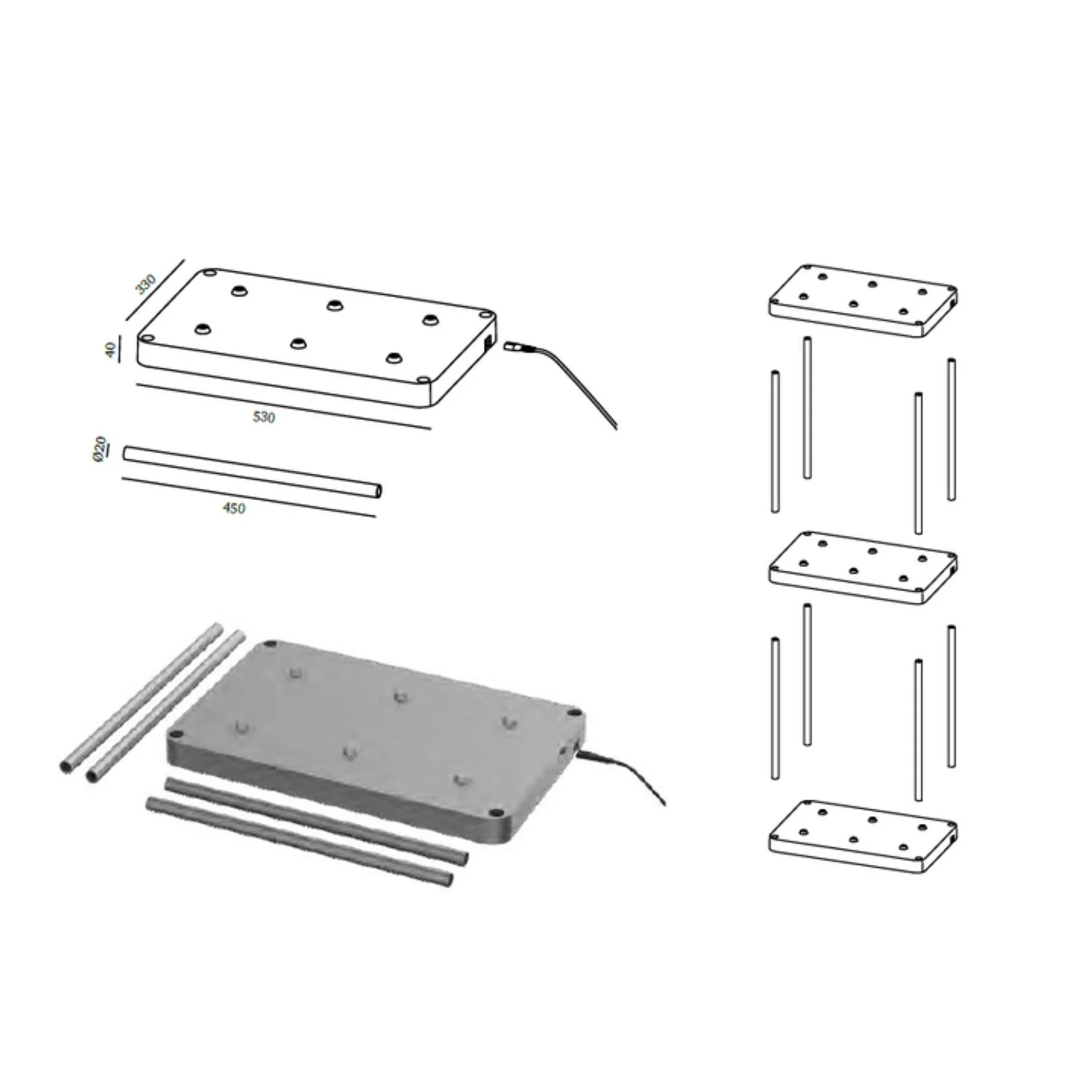 Ubiqua Multiple Charging Station - Image 3