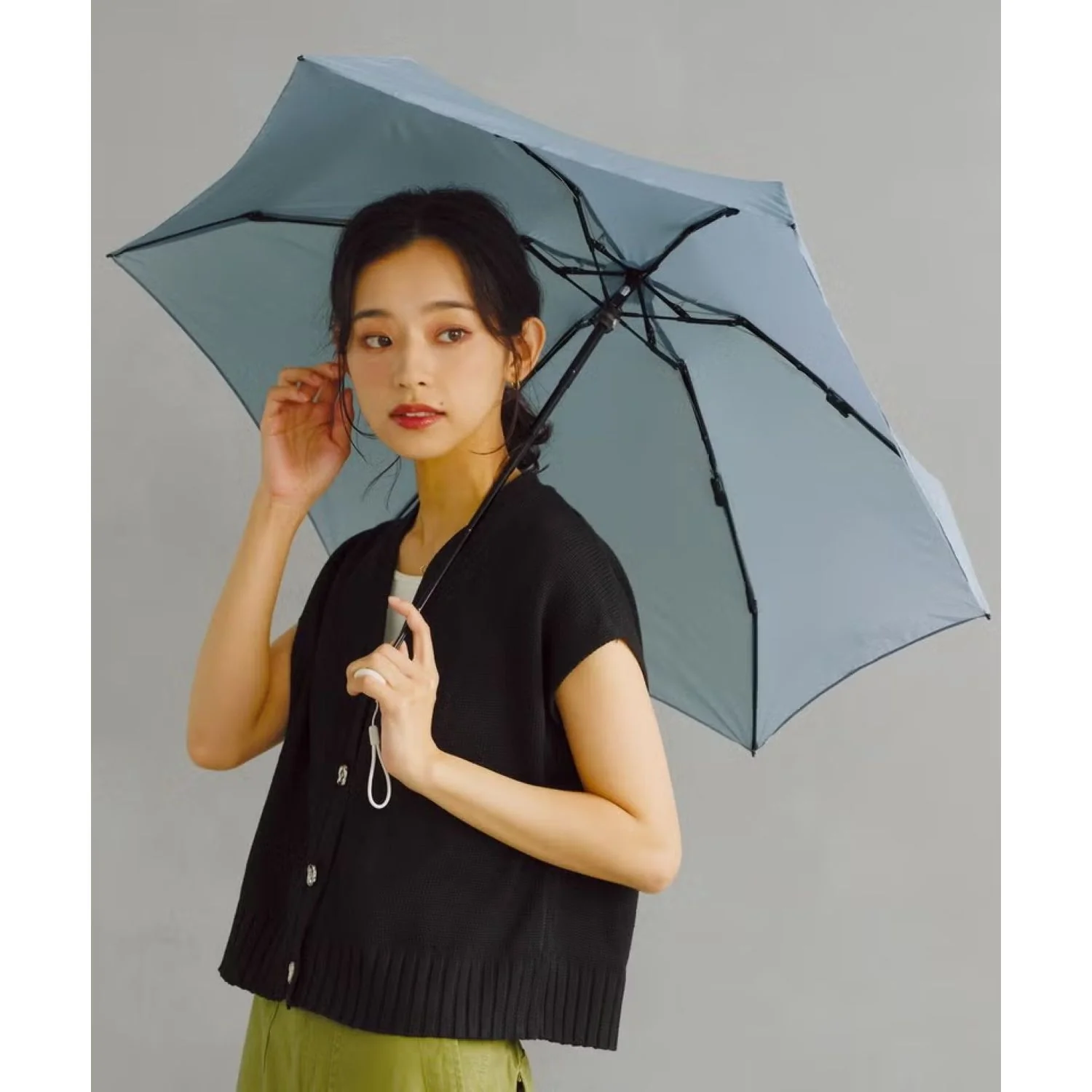 WPC Baby Umbrella Solid Compact UV Protection Umbrella 50cm - Image 10