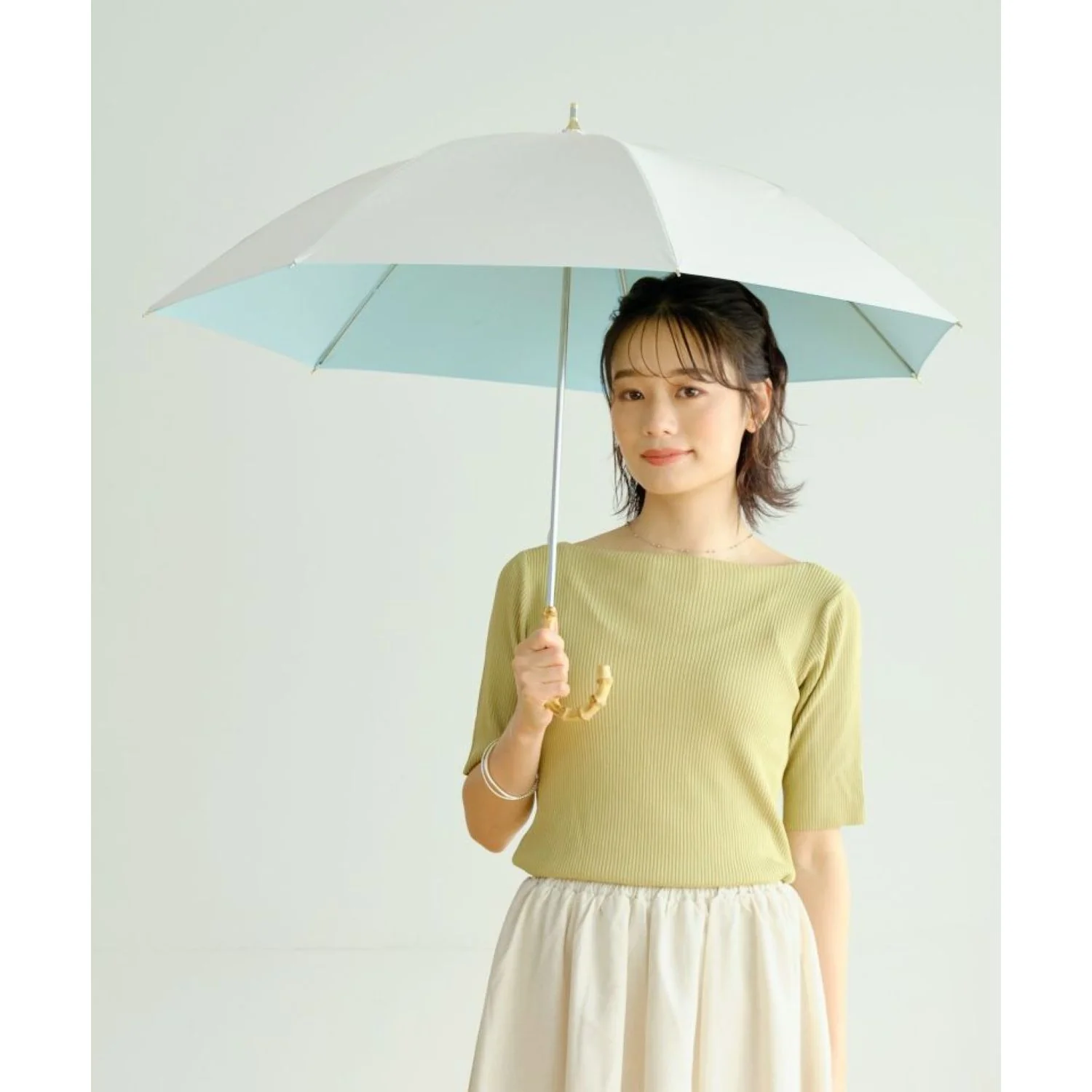 WPC Color Inside UV Protection UPF 50+ Umbrella 50cm - Image 13