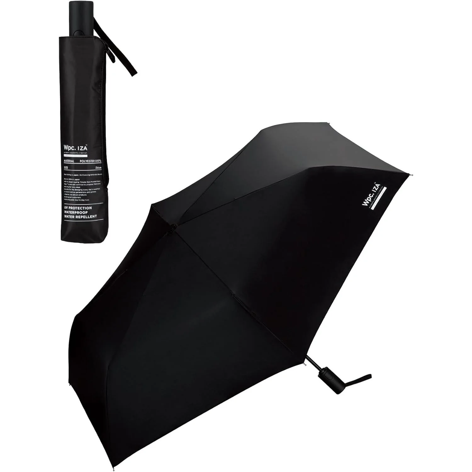 WPC IZA Automatic And Safe UV Protection UPF 50+ Men's Umbrella 54cm - Image 2