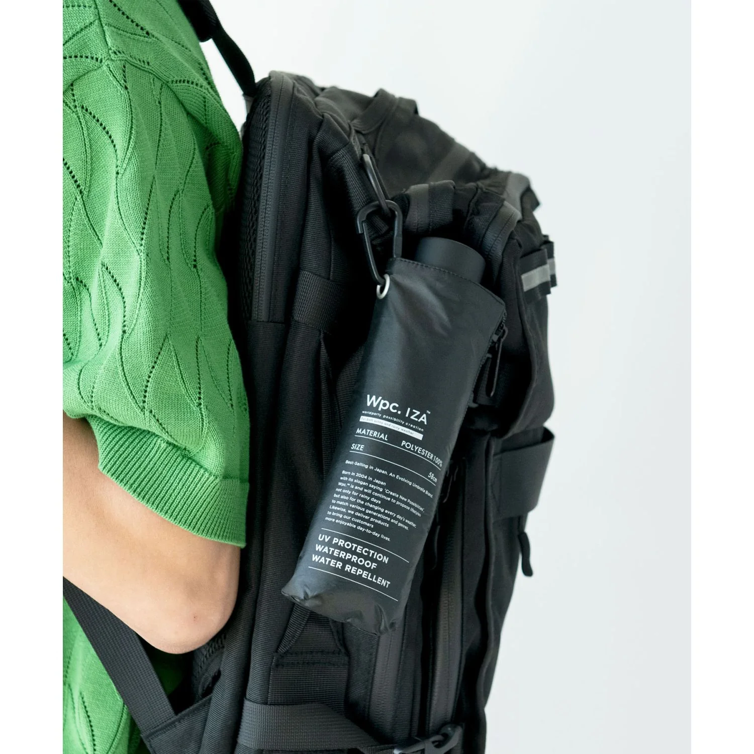 WPC IZA Large & Compact UV Protection UPF 50+ Umbrella 58cm - Image 4