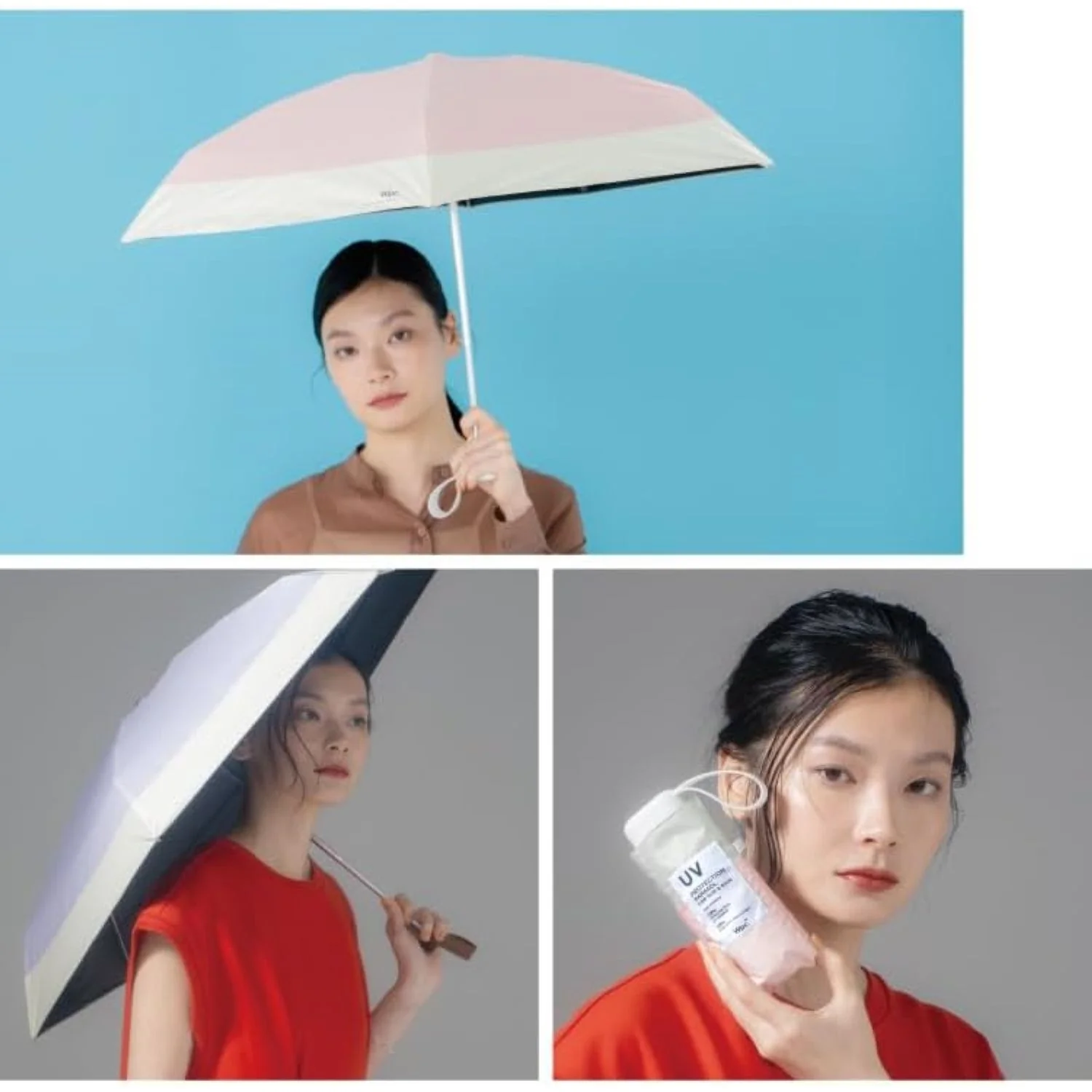 WPC Patchwork Tiny (2025) UV Protection UPF 50+ Umbrella 47cm - Image 29