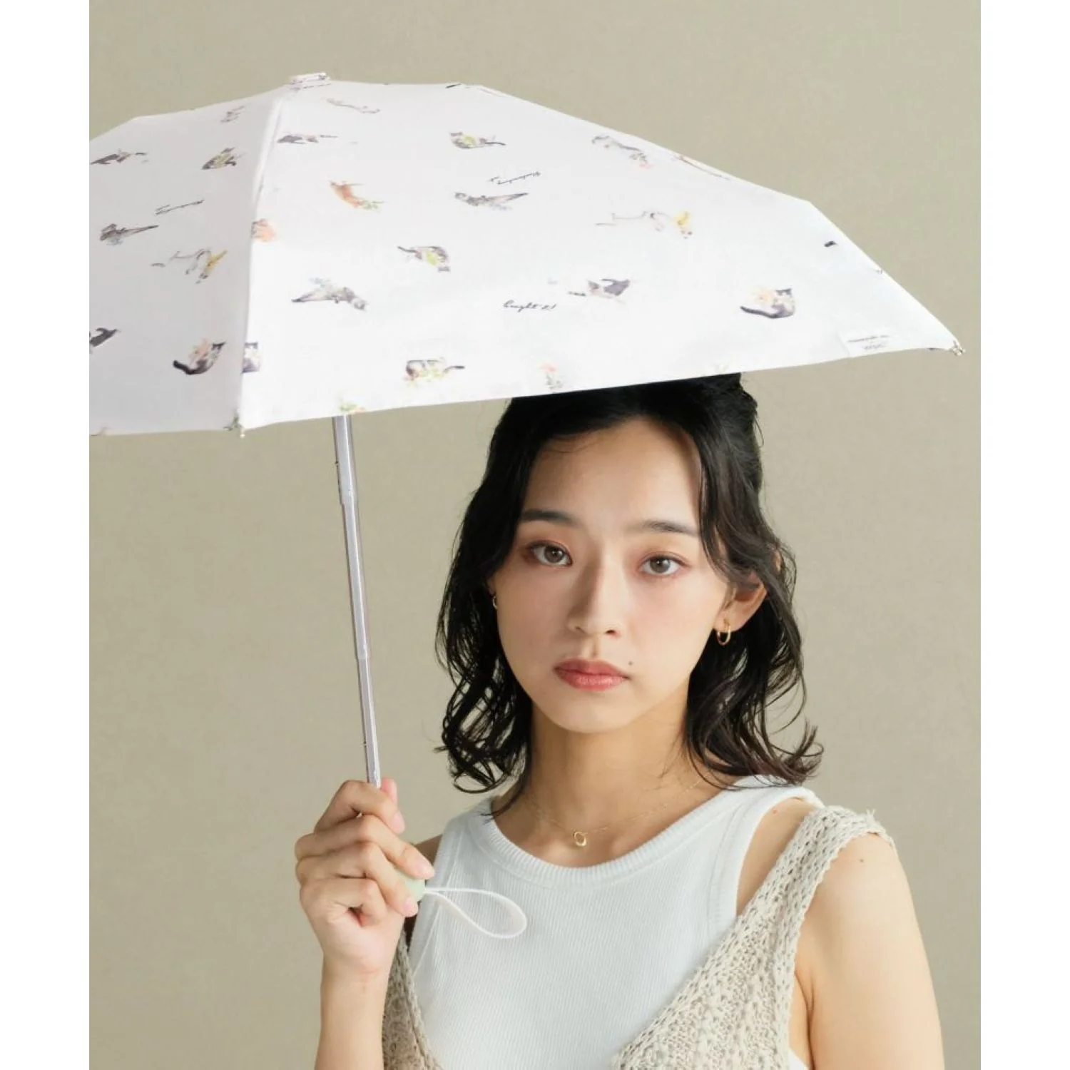 WPC X Masayuki Oki Neko (2025) UV Protection UPF 50+ Umbrella 47cm - Image 7