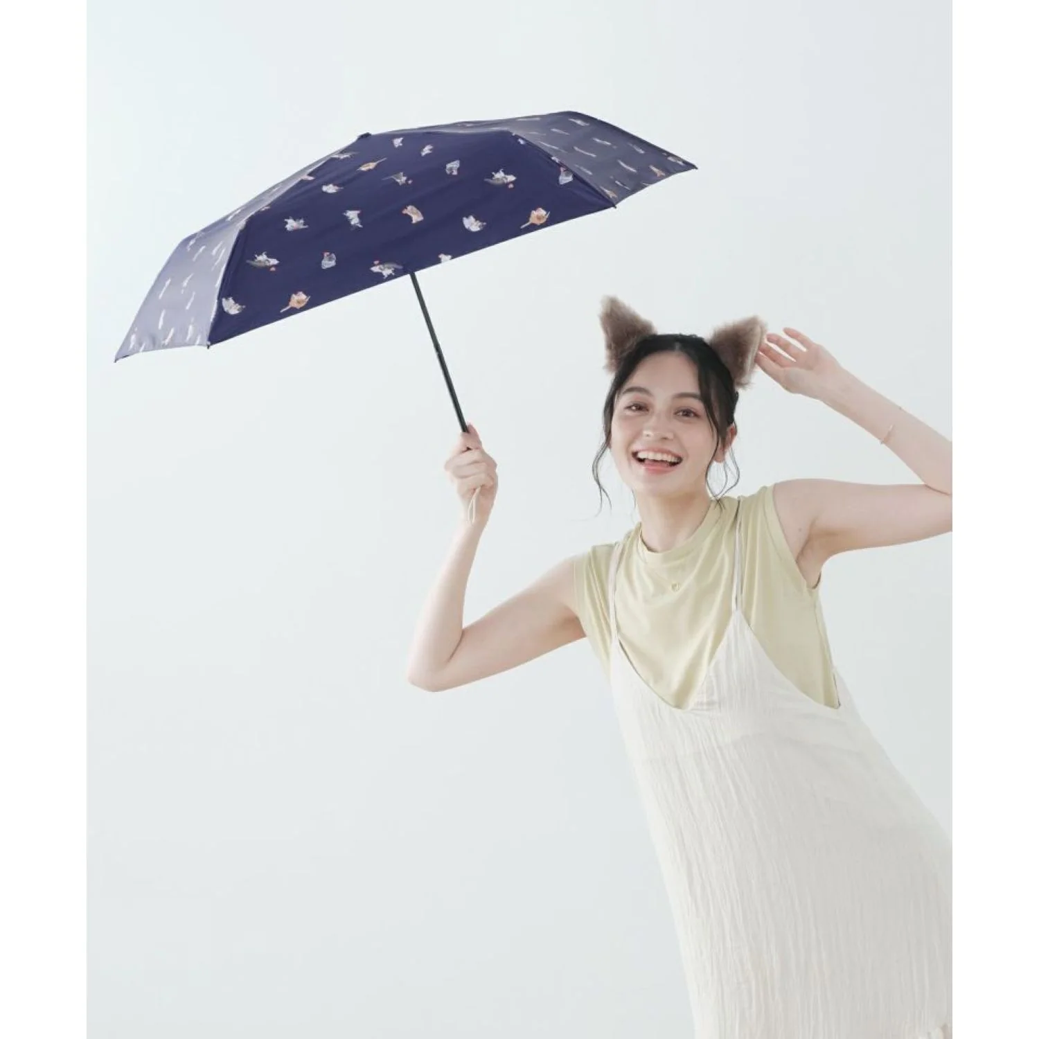 WPC X Masayuki Oki Neko UV Protection UPF 50+ Umbrella 49cm - Image 18