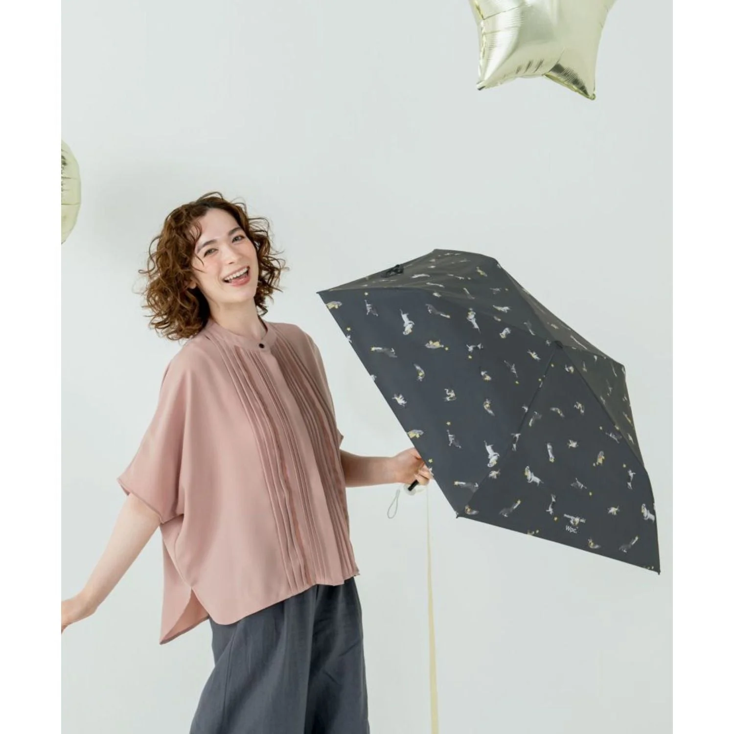 WPC X Masayuki Oki Neko UV Protection UPF 50+ Umbrella 49cm (SA) - Image 6
