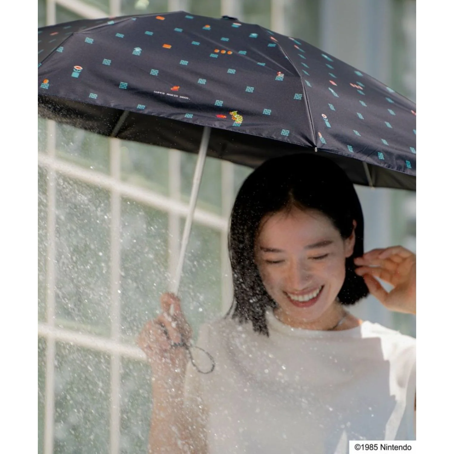 WPC X Super Mario Bros Basic UV Protection UPF 50+ Umbrella 50cm - Image 4
